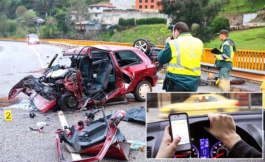 El teléfono móvil, la primera causa de muerte en carretera en España -  Confilegal
