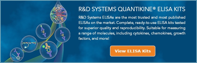 Los kits ELISA de R&D Systems son los kits más confiables y publicados del mercado y adecuados para medir una amplia gama de moléculas.